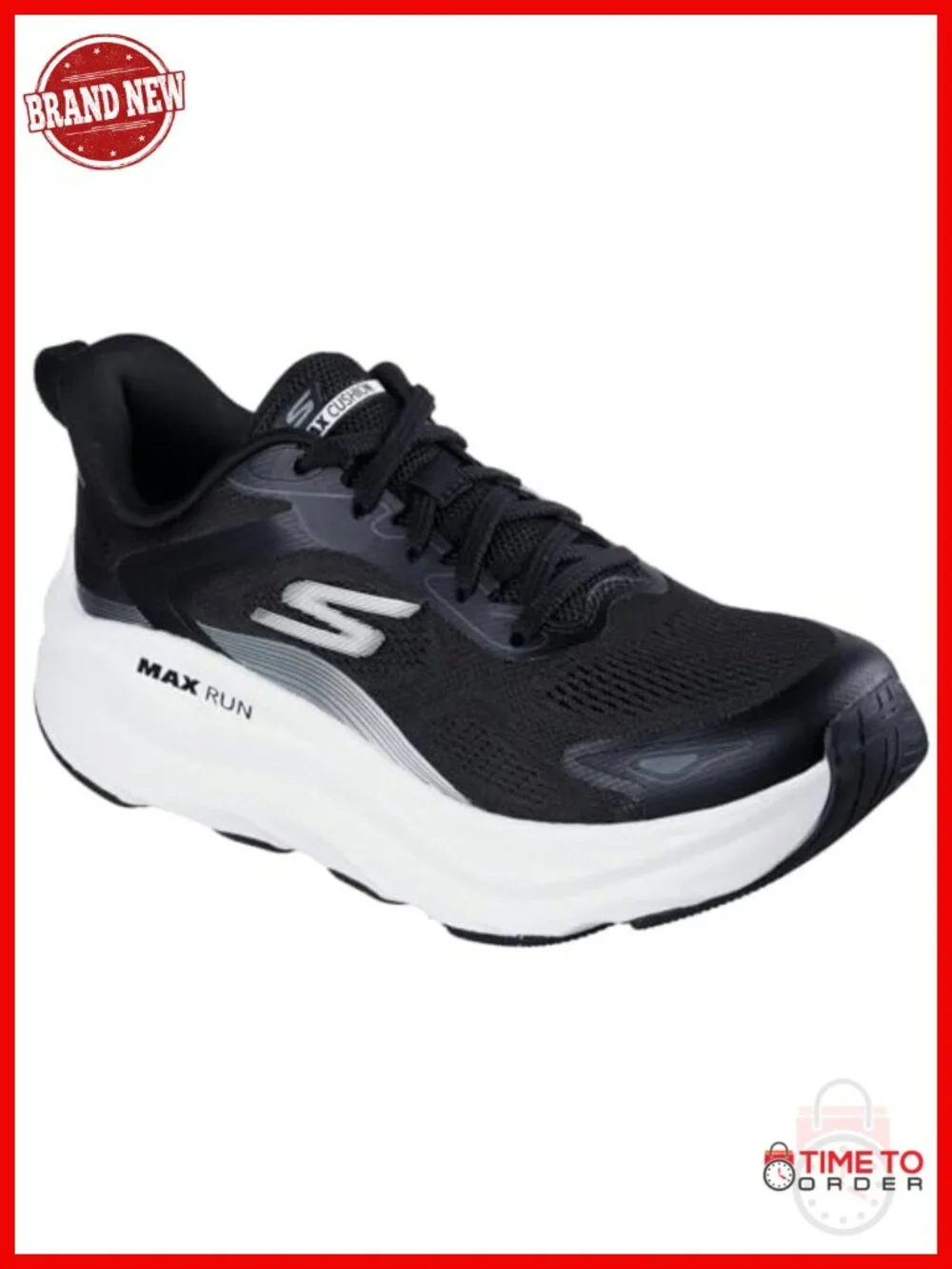Max Cushioning Running Shoes with Goodyear Outsole, Breathable Mesh